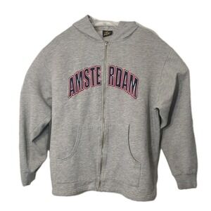 FOX Racing Amsterdam Graphic Zip Hoodie Mens M Gray Motocross Sweatshirt skater